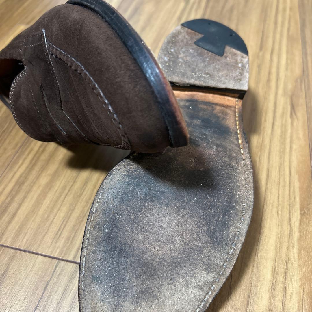 Alden x Brooks Brothersスエードローファー