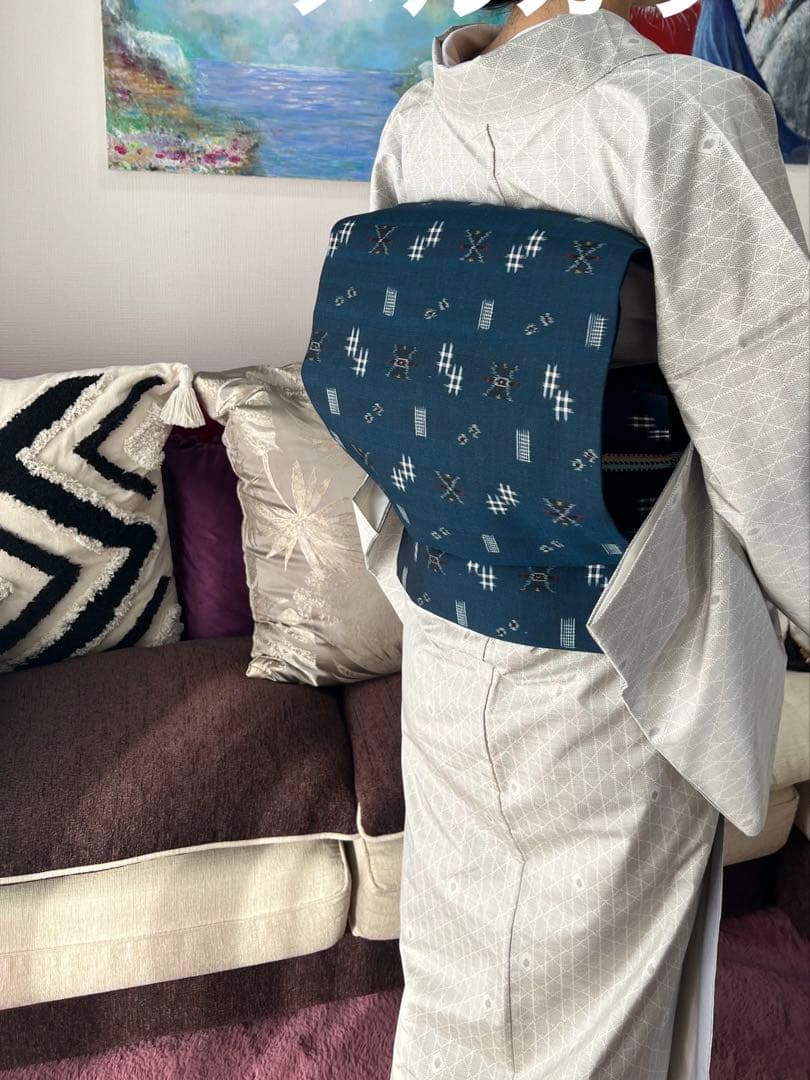 名古屋帯　紬地　ほぼ新品