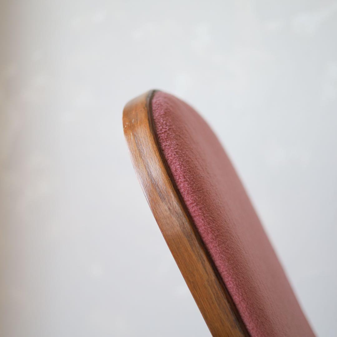 【ヴィンテージ】曲木 ロッキングチェア / ピンククッション