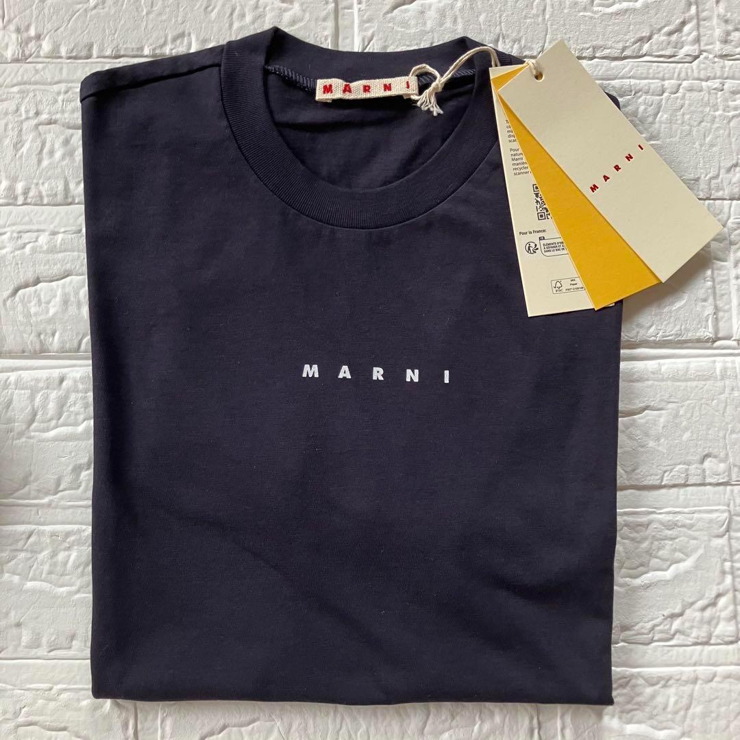 新品 MARNI マルニ ロゴ キッズ Tシャツ 12Y Sサイズ相当0M803
