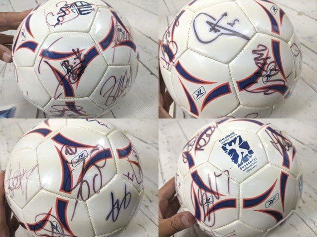 希少　中田英寿　直筆サイン入りボール　ボルトン(プレミアリーグ)他選手サイン