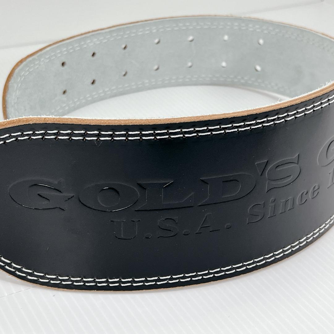 未使用✨タグ付き ゴールドジムEXレザーベルト G3322 ブラック