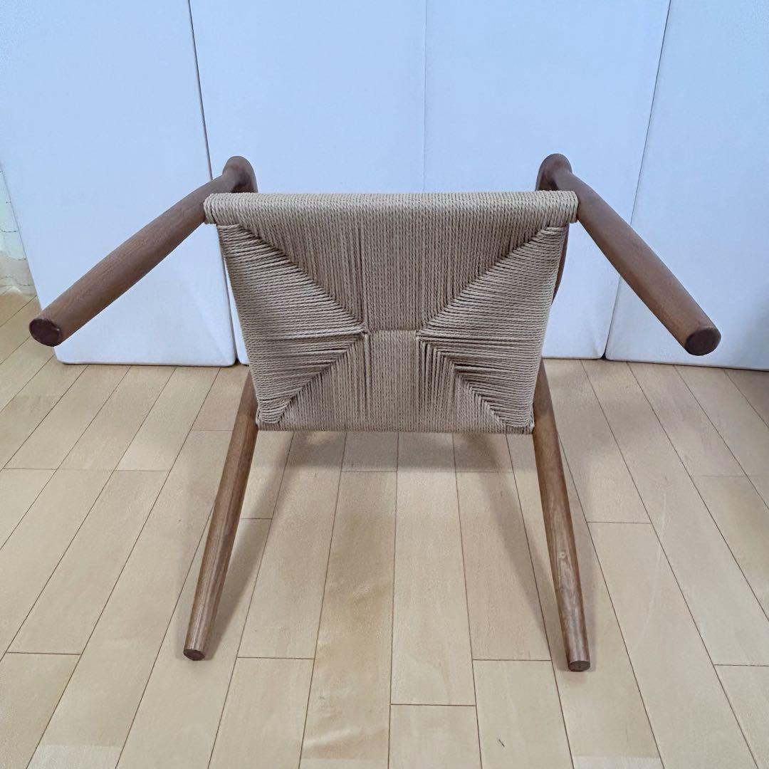 ペーパーコード　アームチェア　アッシュ　タンスのゲン ブラウン　天然木　無垢材③