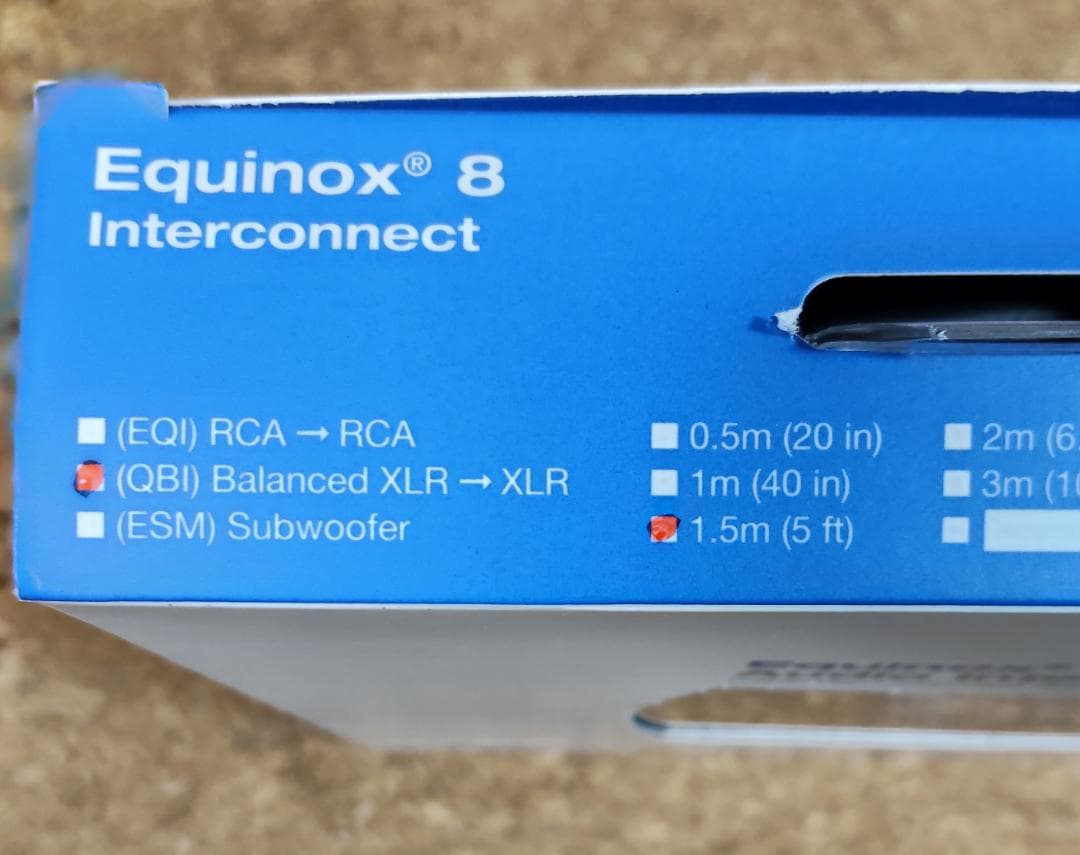 ☆美品☆WireWorld Equinox 8 XLR/1.5m 7N超高純度銅