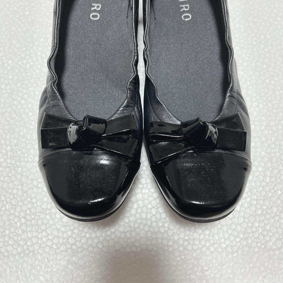 GIRO アシックス フラットシューズ レザー エナメル