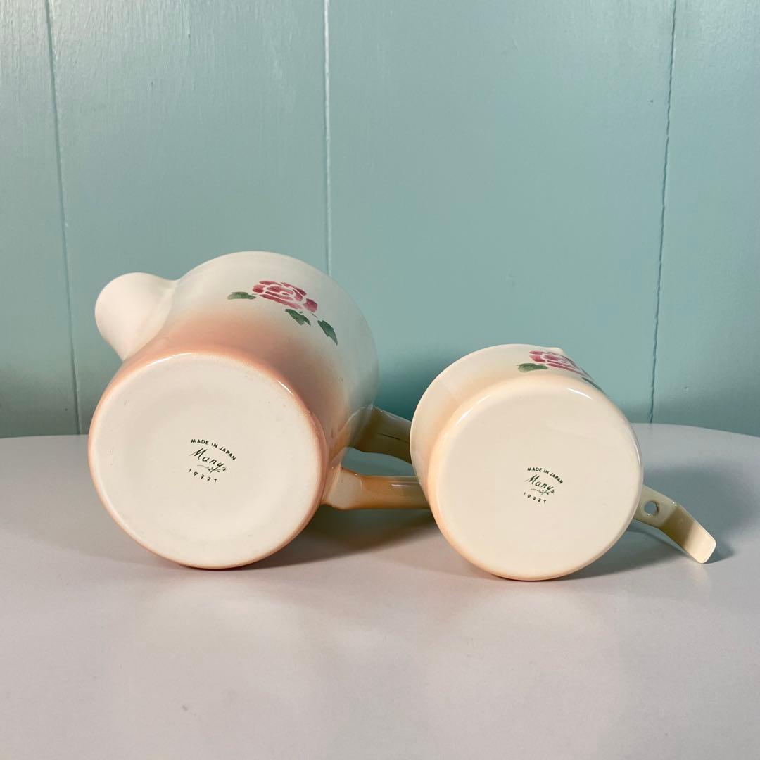 【希少✨】マニーローズ　計量カップ2個&計量スプーン　セット♪ ホーロー製