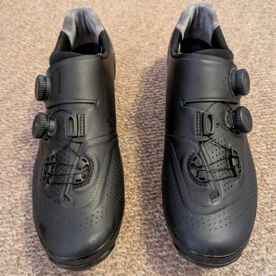 シマノS-PHYRE XC9クロスカントリーシューズ 黒 収納袋付き29.2cm