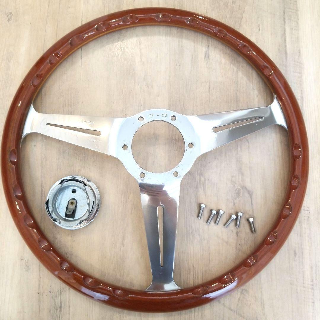 NARDI★ナルディクラシックウッドポリッシュステアリング/【当時物】37Φ