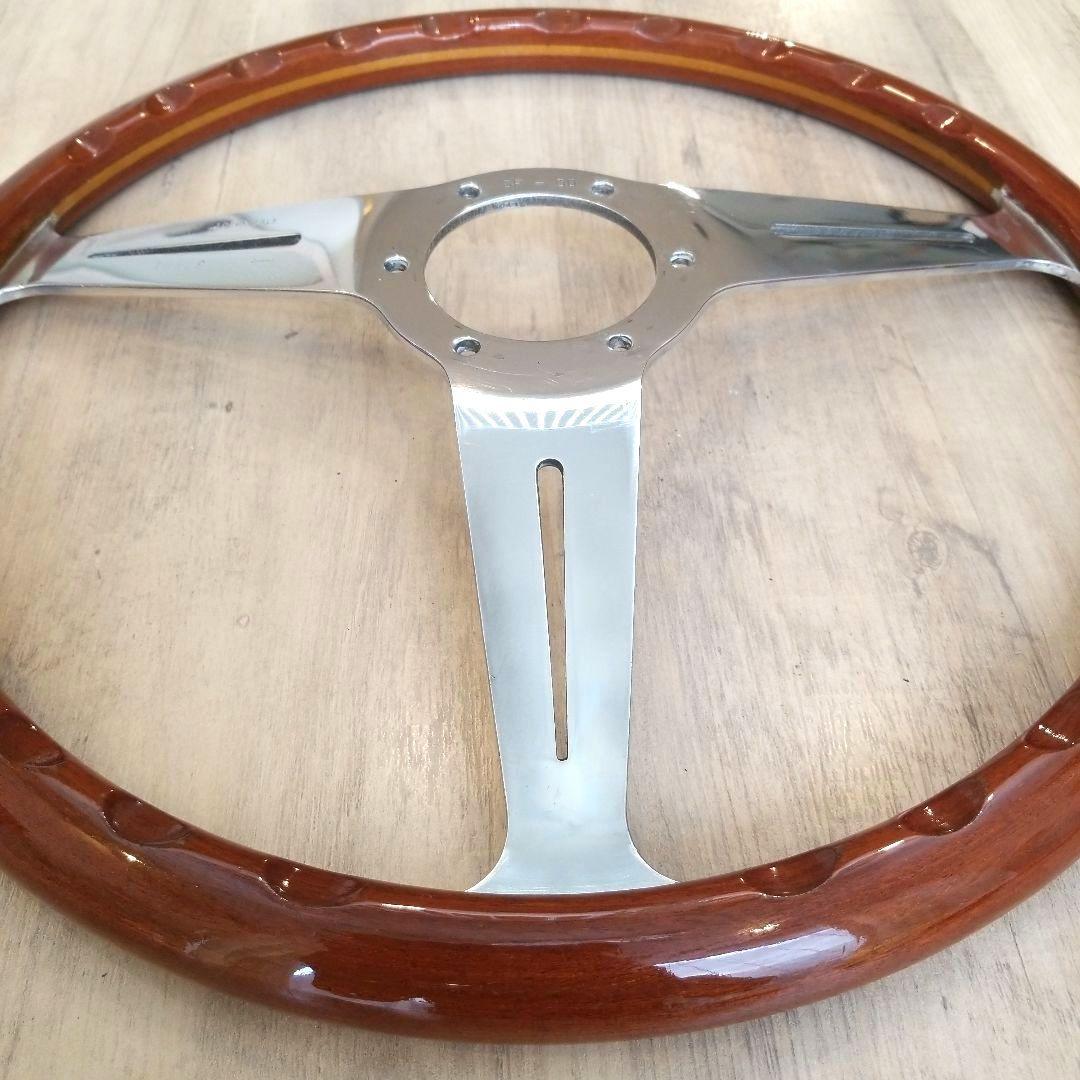 NARDI★ナルディクラシックウッドポリッシュステアリング/【当時物】37Φ