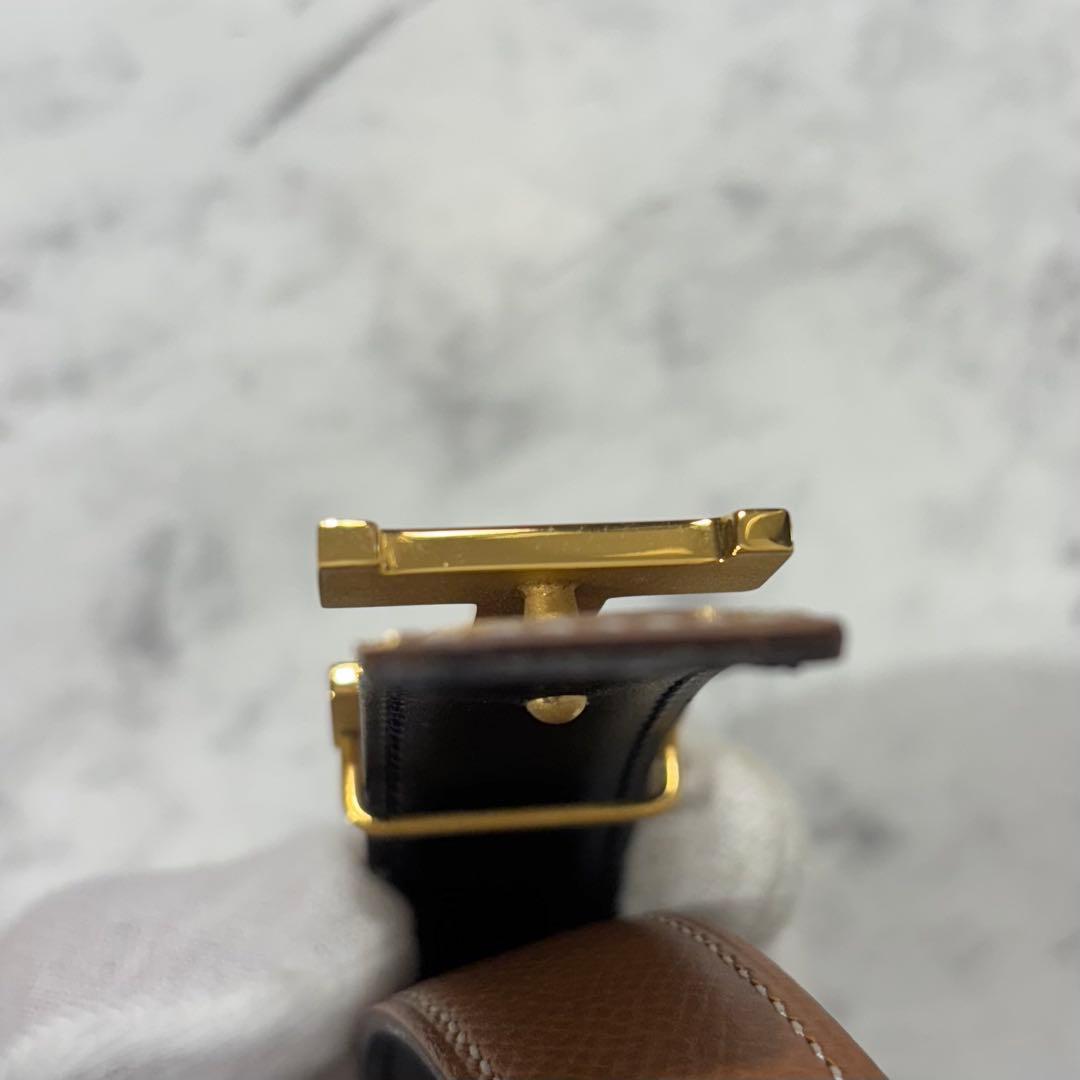 エルメス ベルト リバーシブル コンスタンス 65 ゴールドバックル Hロゴ