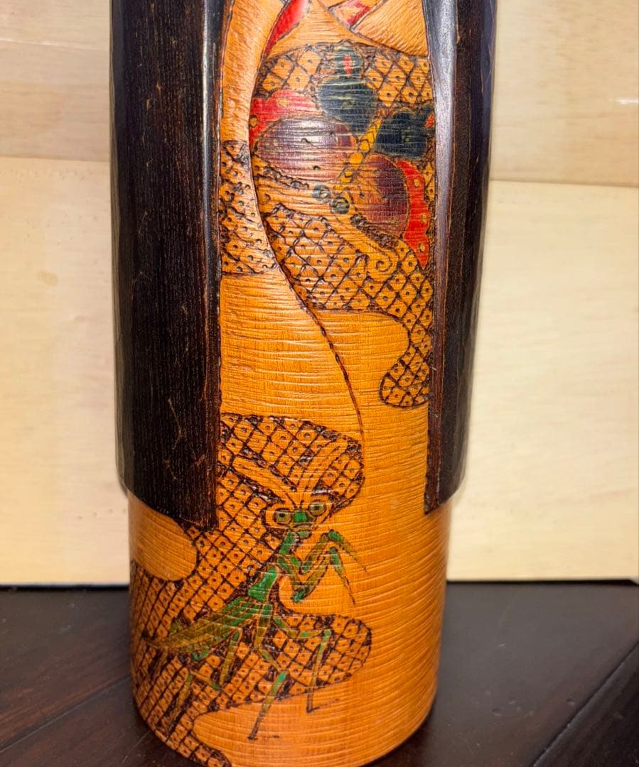 創作こけし　加藤龍雄作　草原の死者