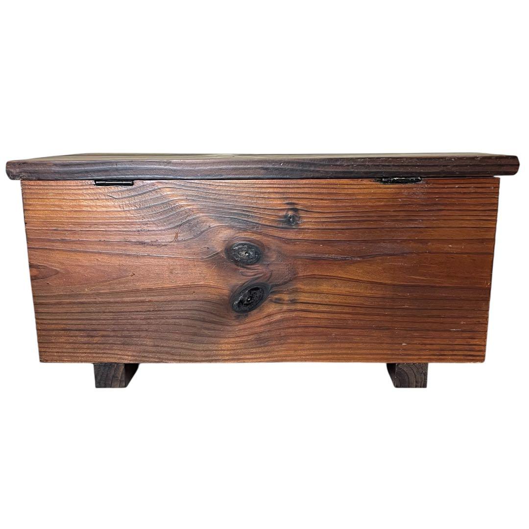 スペイン製 アンティーク 木箱 スツール 海外ヴィンテージ 小物入れ