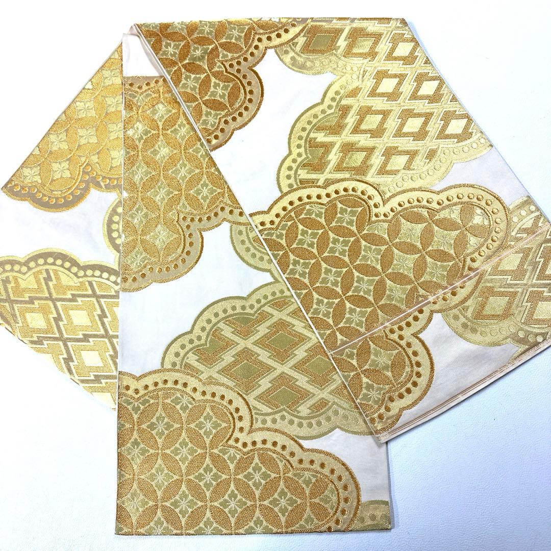 専用帯6144 4831 二点セット●川島織物謹製 高級 正絹 六通 袋帯 七宝