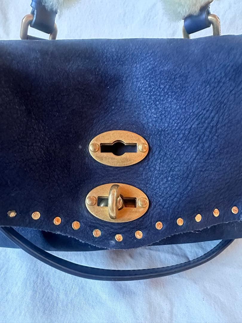 【ZANELLATO】ザネラート ショルダーバッグ ポスティーナBABYネイビー