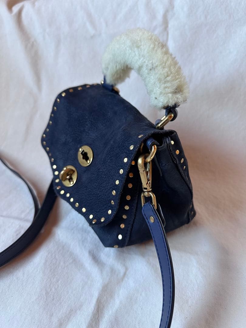 【ZANELLATO】ザネラート ショルダーバッグ ポスティーナBABYネイビー