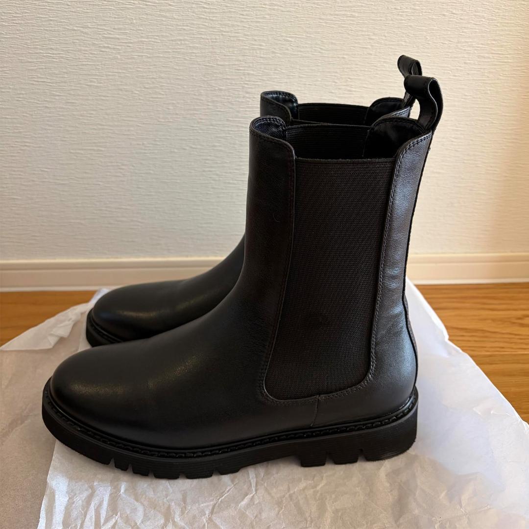 【美品】SLOBE IENA サイドゴアブーツ 38 ブラック