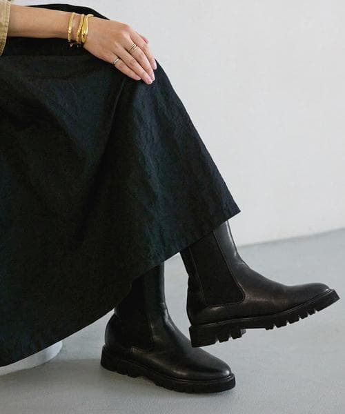 【美品】SLOBE IENA サイドゴアブーツ 38 ブラック