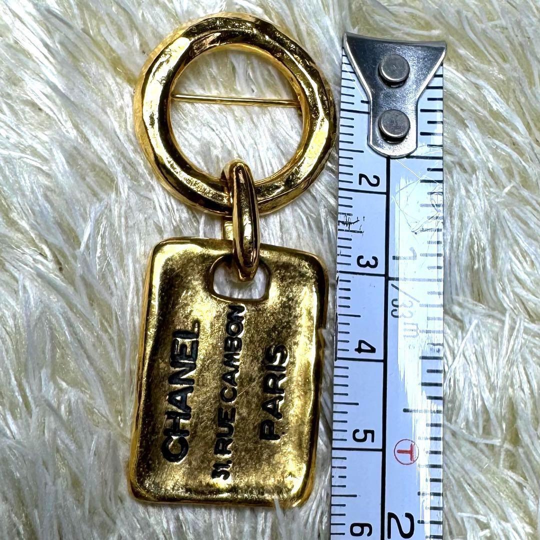 CHANEL シャネル　ブローチ　ゴールド　プレート