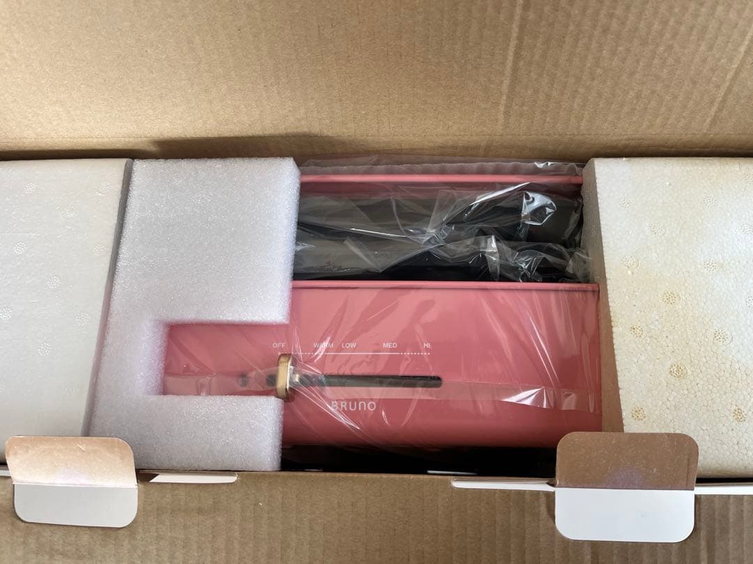 新品BRUNO ブルーノ ホットプレート グランデサイズ　限定色シェルピンク