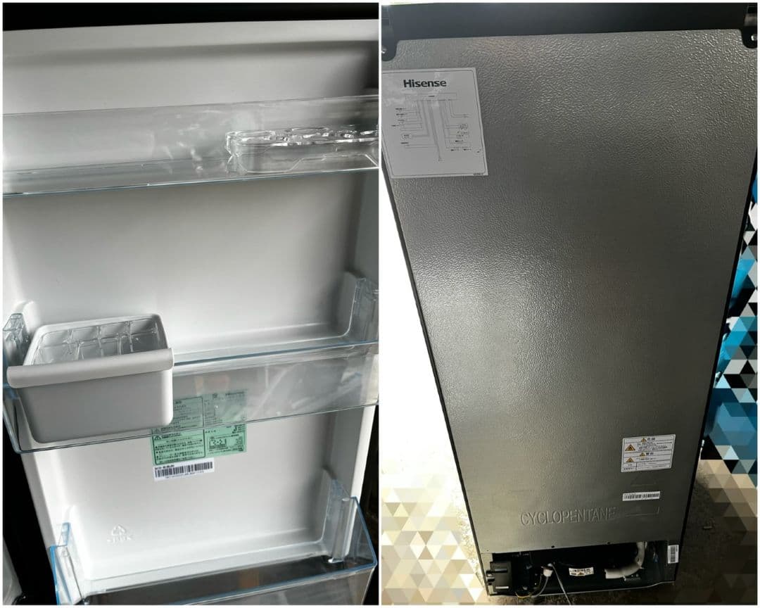 Hisense　ハイセンス　ノンフロン冷凍冷蔵庫　全自動電気洗濯機　2023年