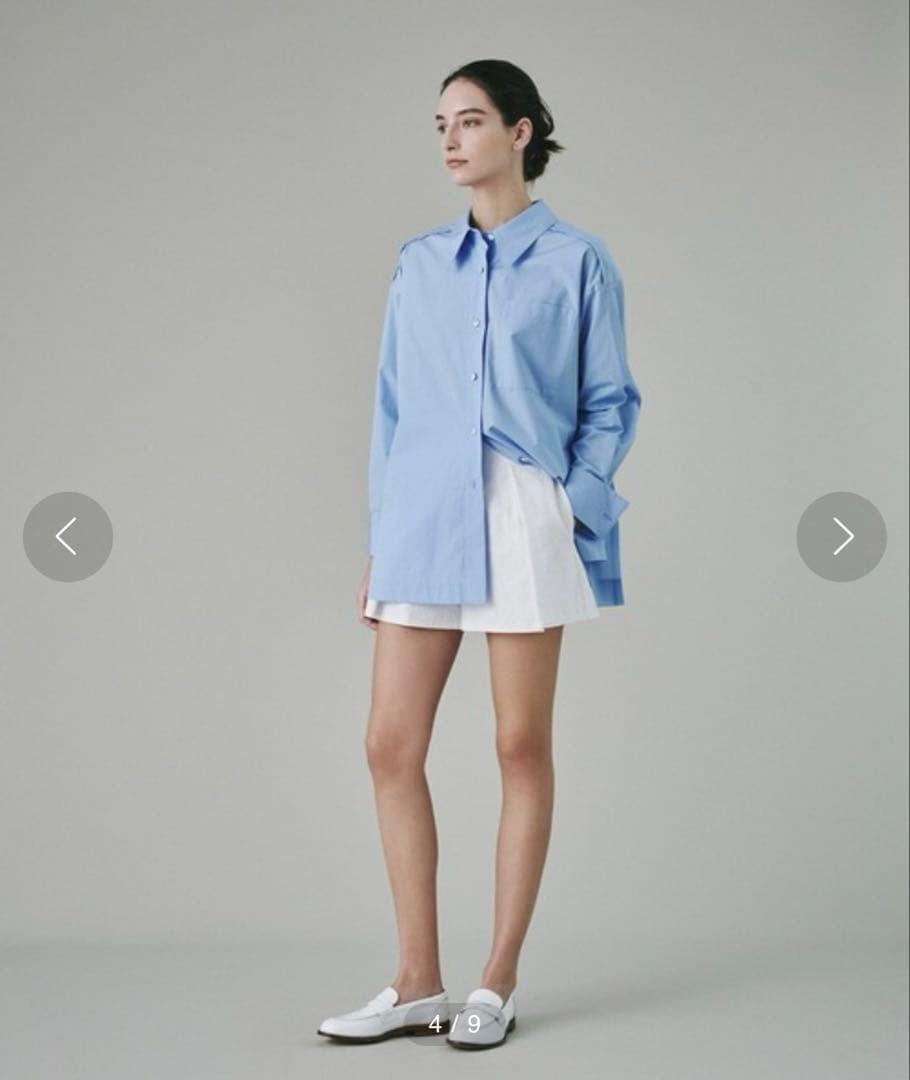 ESTNATION COLUMN バックプリーツシャツ 36