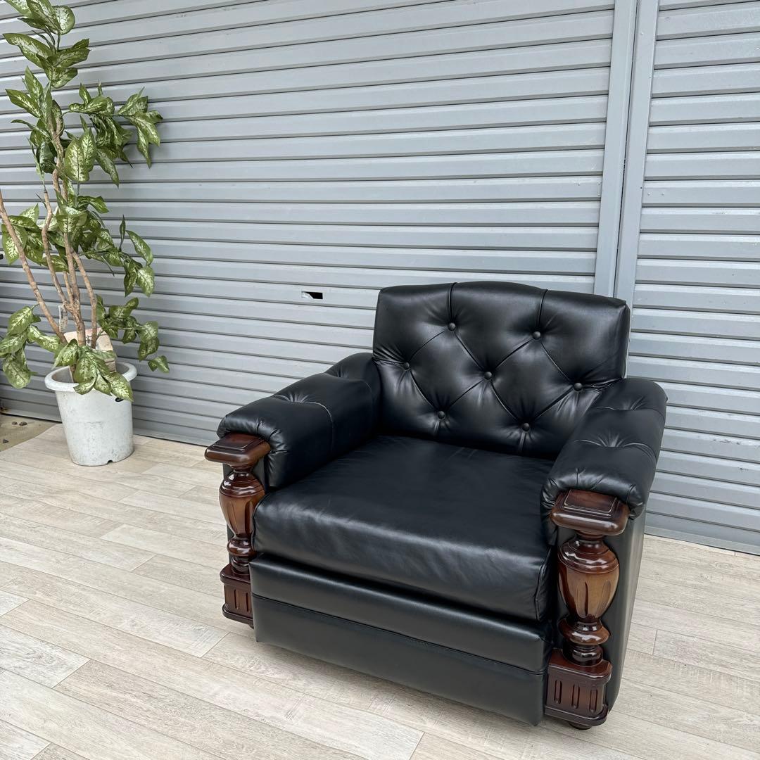 ヴィンテージ オールドカリモクFURNITURE シングルソファ　1人掛け