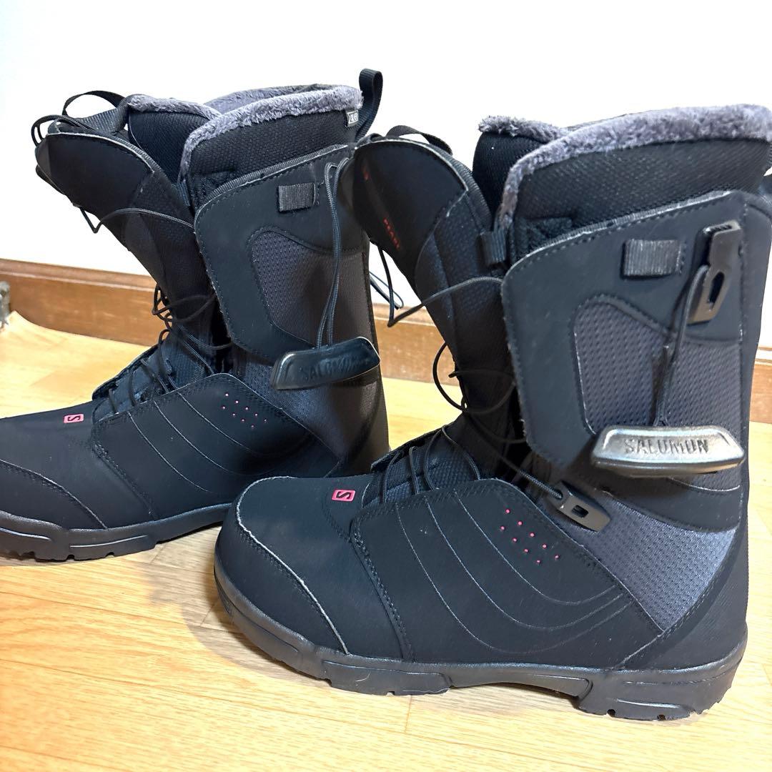 SALOMONスノーボードブーツ黒レディース
