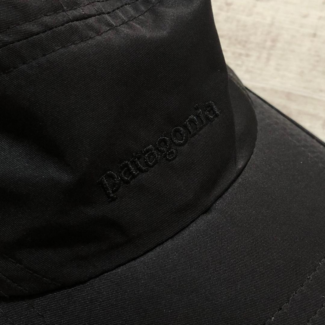 夏のランに最適‼️ パタゴニア ベロシティ・キャップ レアなブラック 後期型