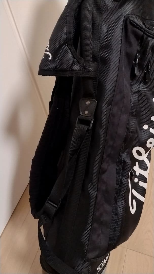 オーリー Titleist 黒 キャディバッグ スタンド付き