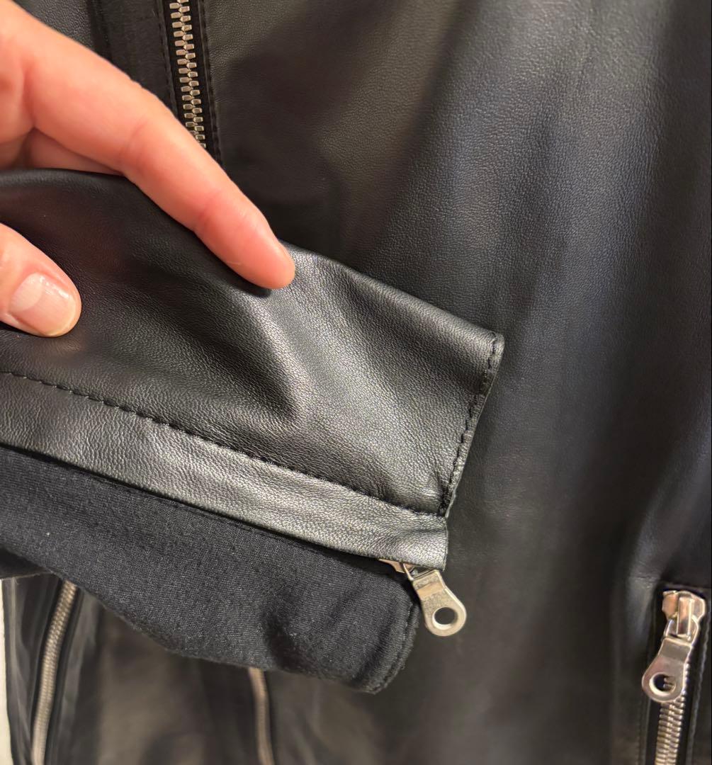 ダブルスタンダードクロージング　ライダース　ラムレザー　38サイズ