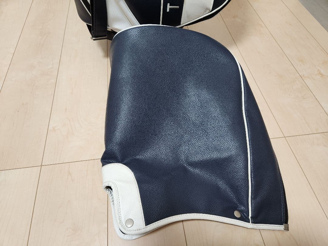   ゴルフキャディバッグ ネイビー、トリコロール