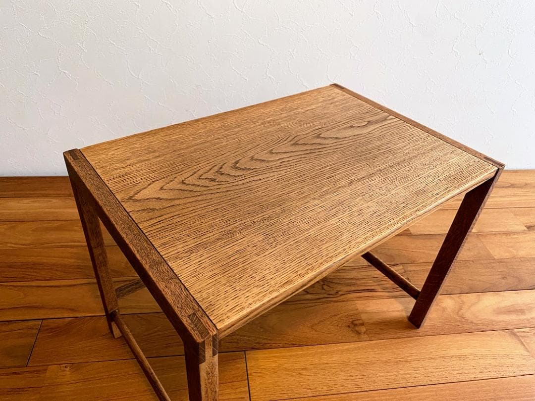 お盆セール カンディハウス Hock オーク材 ネストテーブル 仕上済