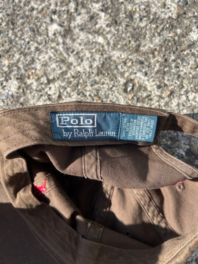 Polo by RALPH LAUREN ブラウンキャップ 90s