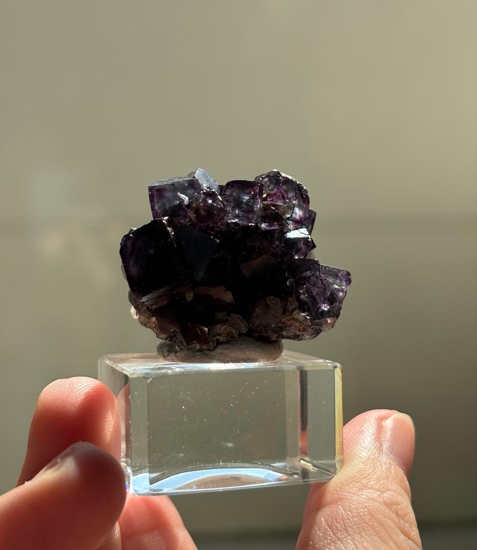 ナミビア　オコルス　ブルー　パープル　グリーン　フローライト　原石　鉱物標本