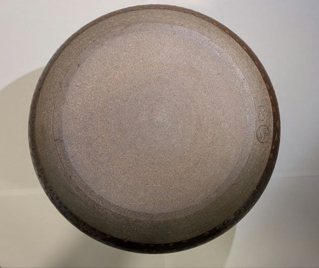 『鬼丸碧山』高取焼　水指　雪山窯　茶道具　共箱共布