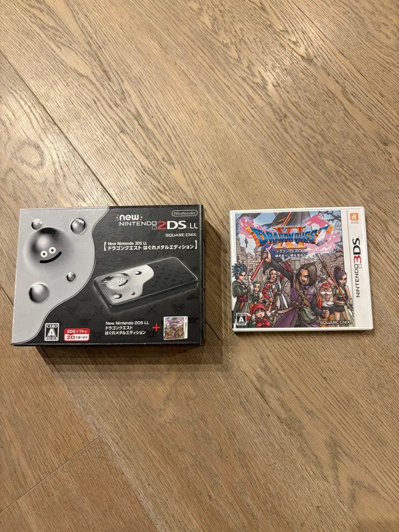 美品　ニンテンドー2DS ドラゴンクエスト　はぐれメタルエディション　ソフト付き