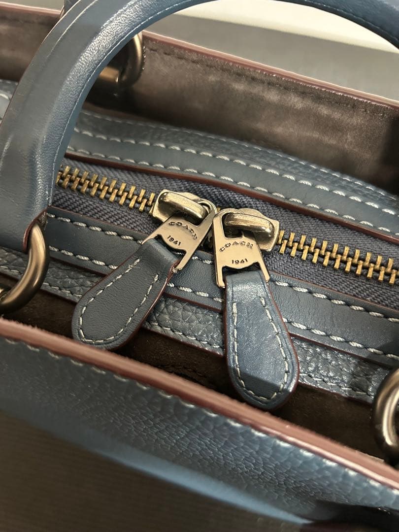COACH コーチ ローグ ビジネスバッグ ブリーフケース グラブタン 本革