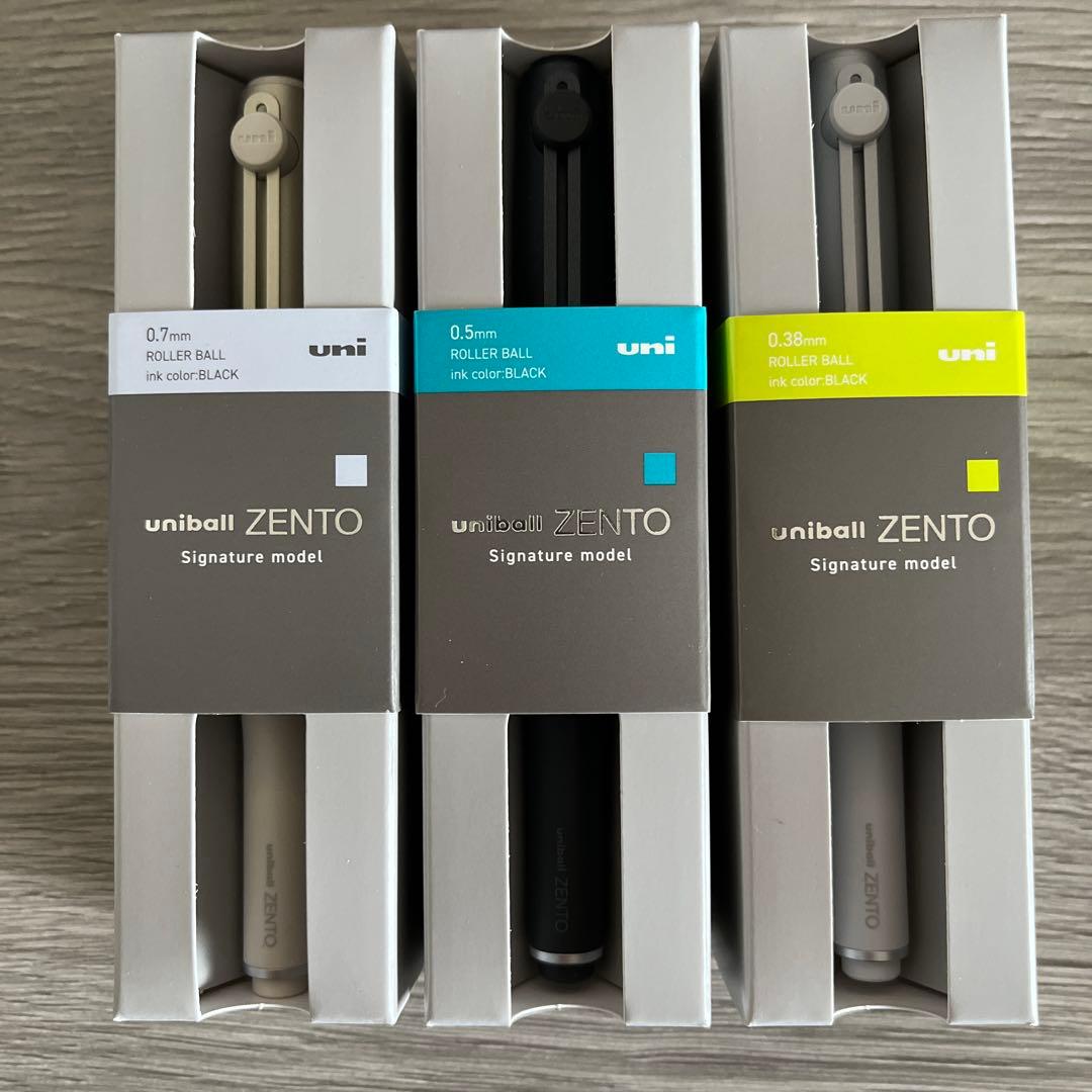 uniball ZENTO ユニボールゼント シグニチャーモデル 3本