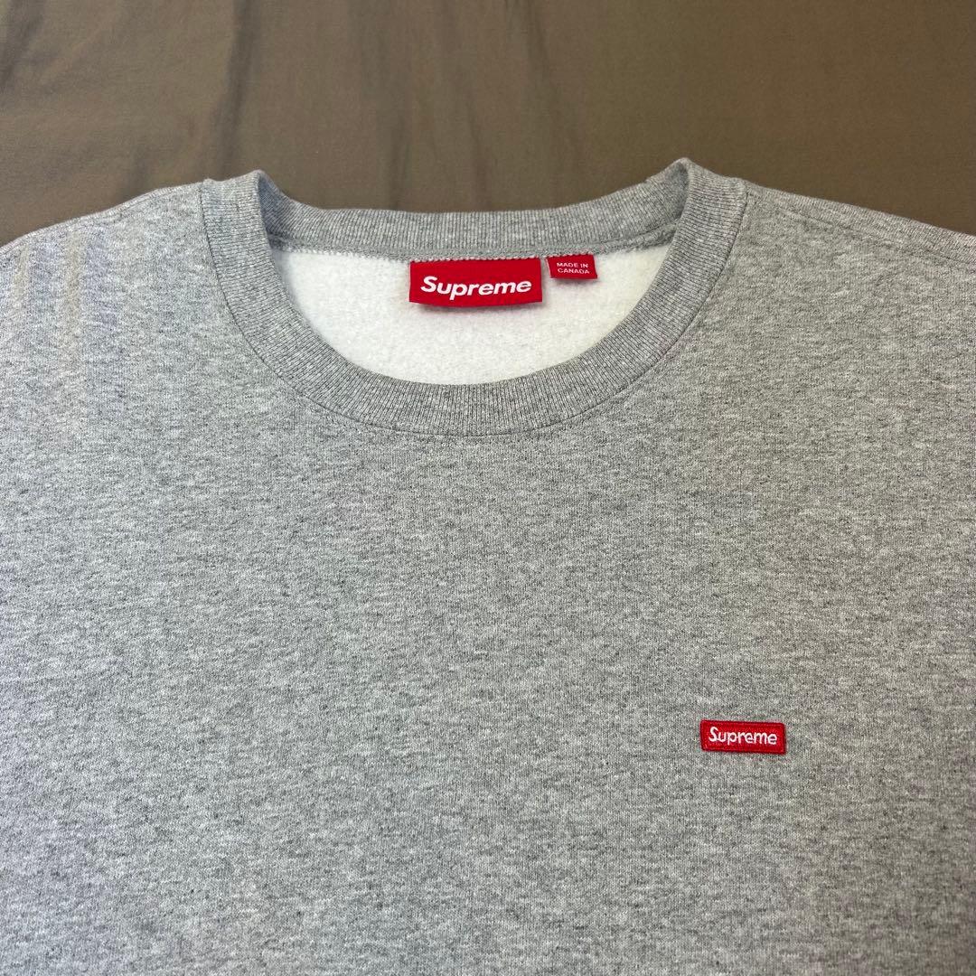 25FW Supreme Small Box Crewneck ヘザー L 美品