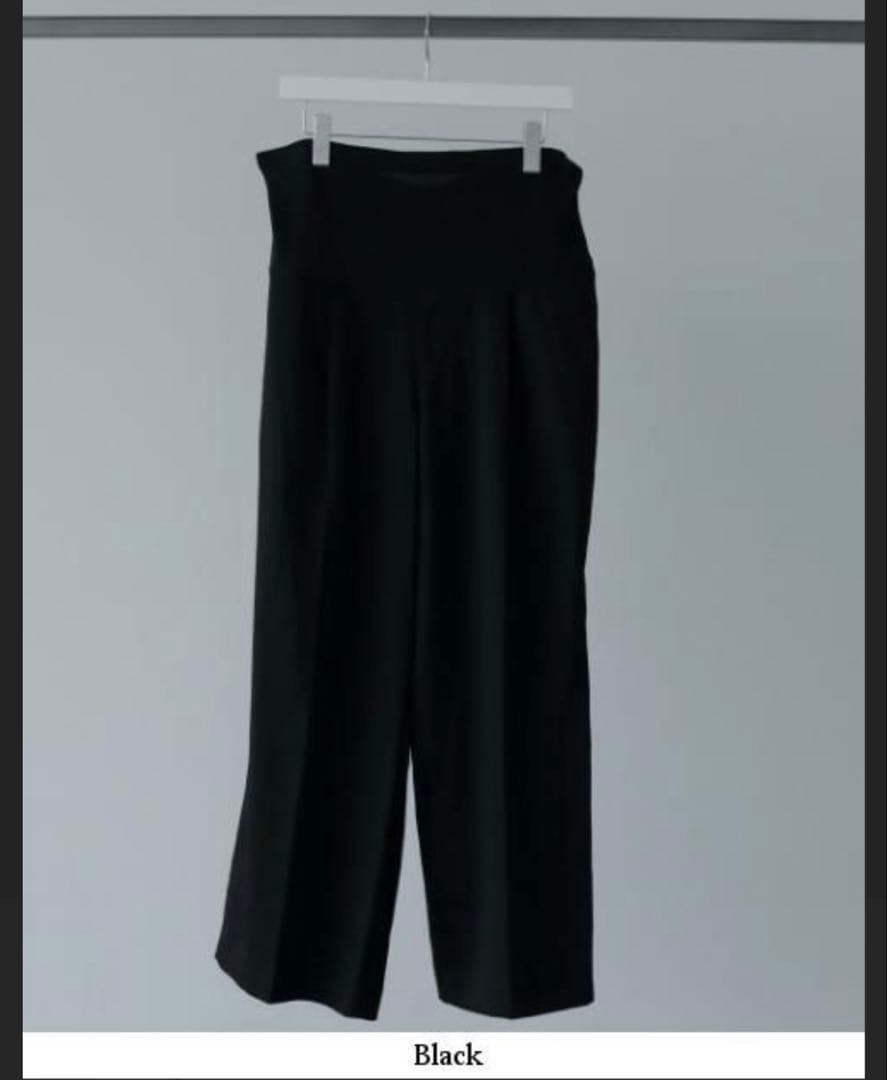 anuke Reha Tuck マタニティパンツ38タックワイドパンツ