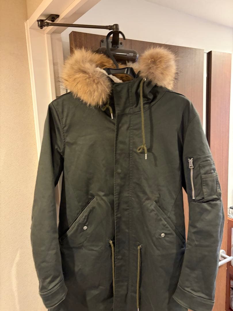 number nine Studious 限定コラボ モッズコート ファー　M