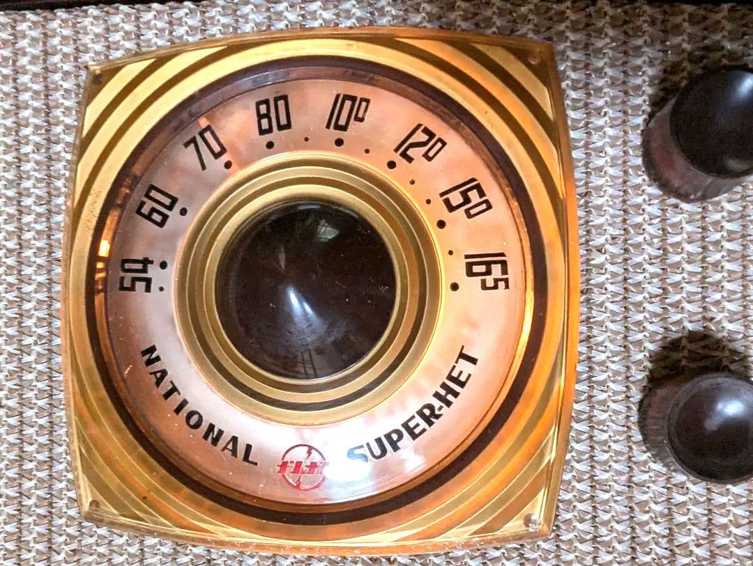 ナショナル　昭和レトロ真空管ラジオ　DX-370　bluetooth+トランス付