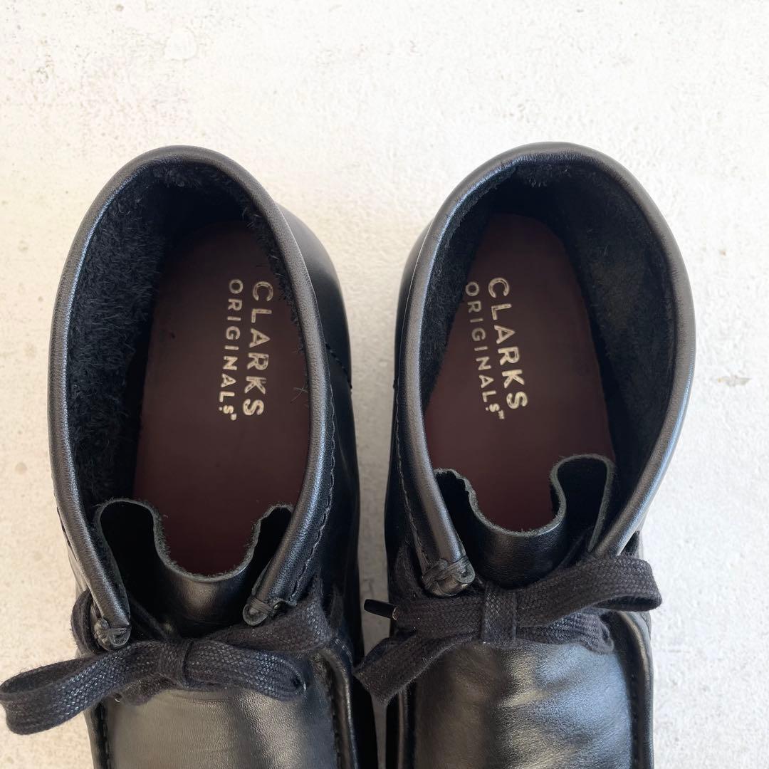 Clarks Wallabeeクラークス ワラビー スムースレザー27.5 黒