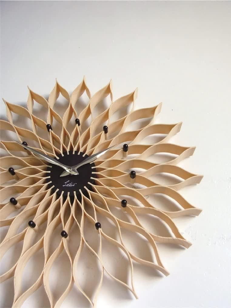 ☆大輪の花　部屋を明るく　ダリア　掛け時計　北欧　ナチュラル