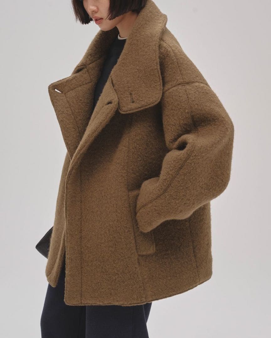 【新品タグ付】TODAYFUL StandcollarBoucleJacket