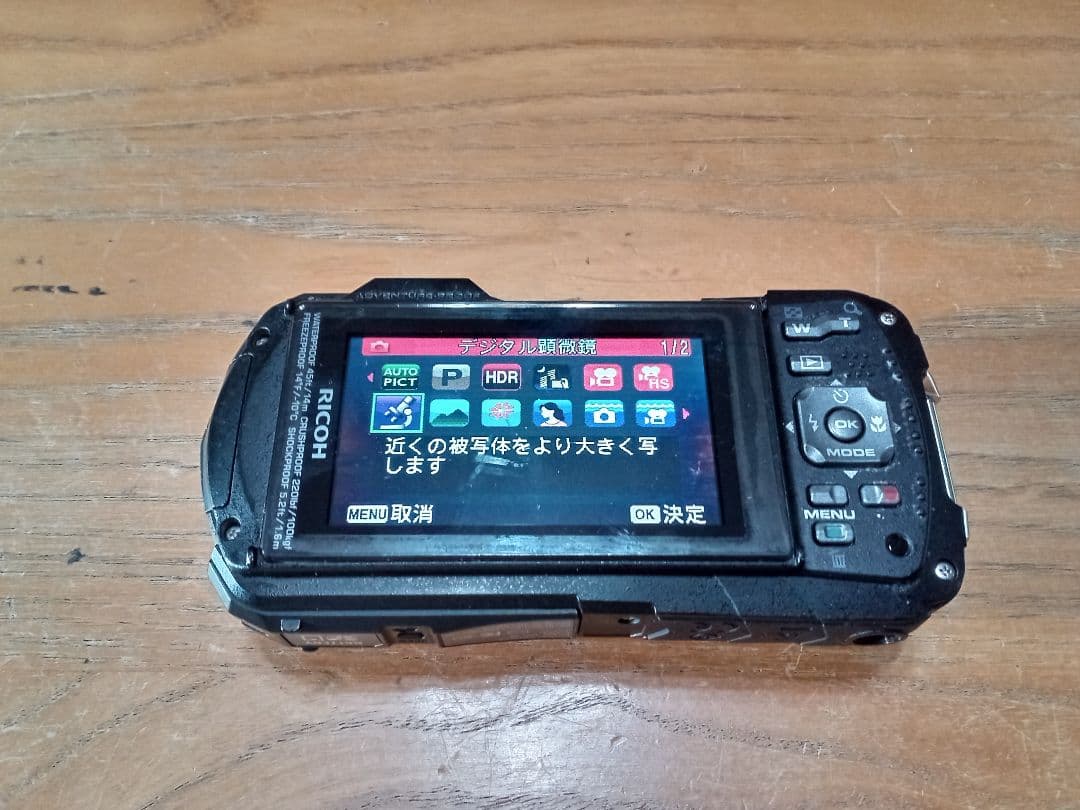 RICOH 防水デジタルカメラ WG-40 ブラック 【動作確認済】