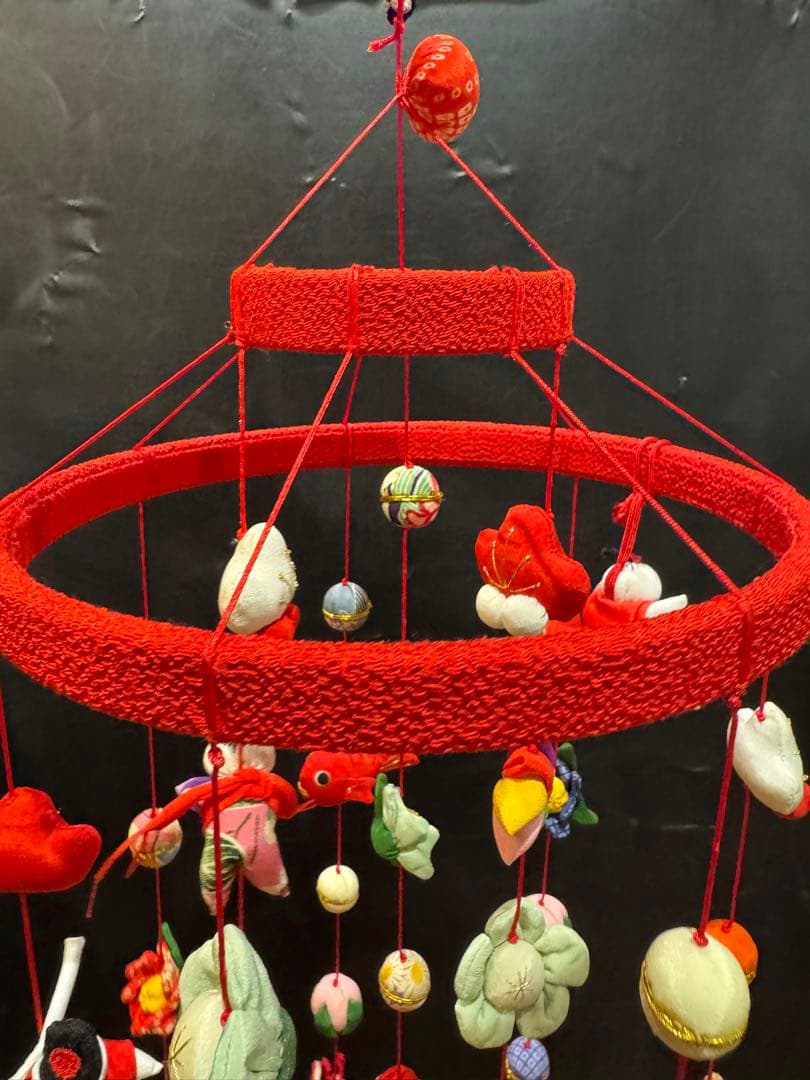 全長約85cm ちりめん細工 つるしヒナ つりビナ