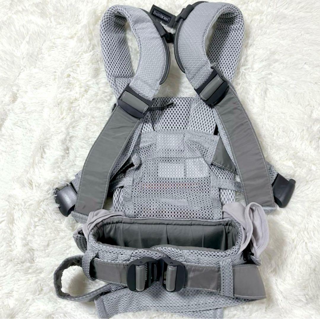 【極美品】 BABYBJÖRN ワンカイエアー　抱っこ紐　シルバー
