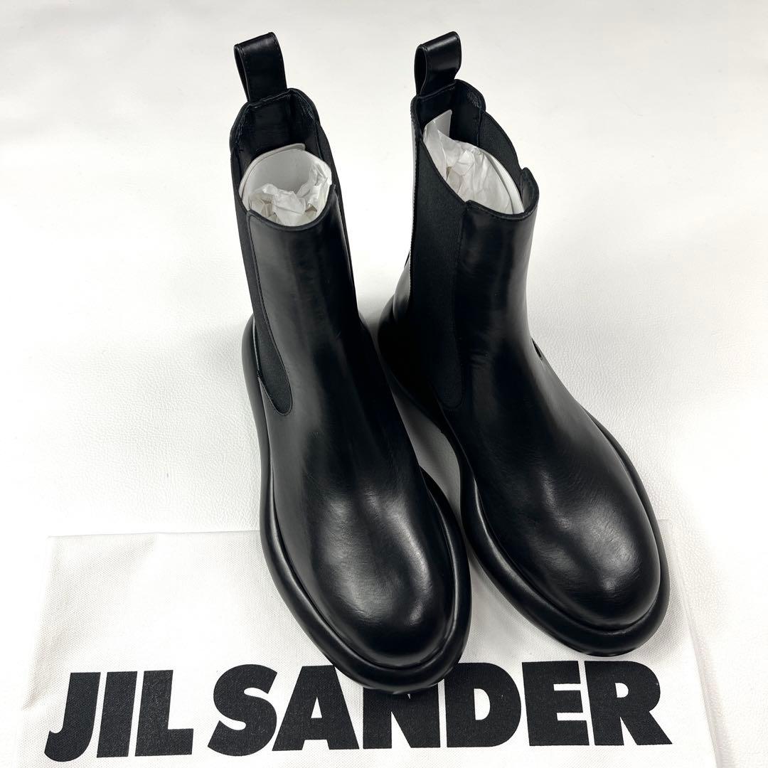 お値下げ本日限り　JIL SANDER ブラック サイドゴアブーツ 37