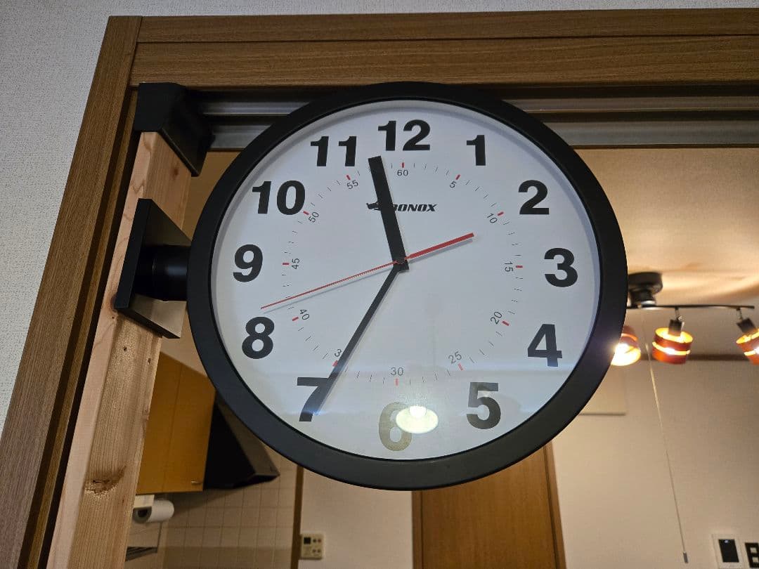 DULTON ダルトン 両面時計 壁掛け時計 ブラック